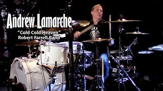 Andrew playing Cold Cold Heaven on drums